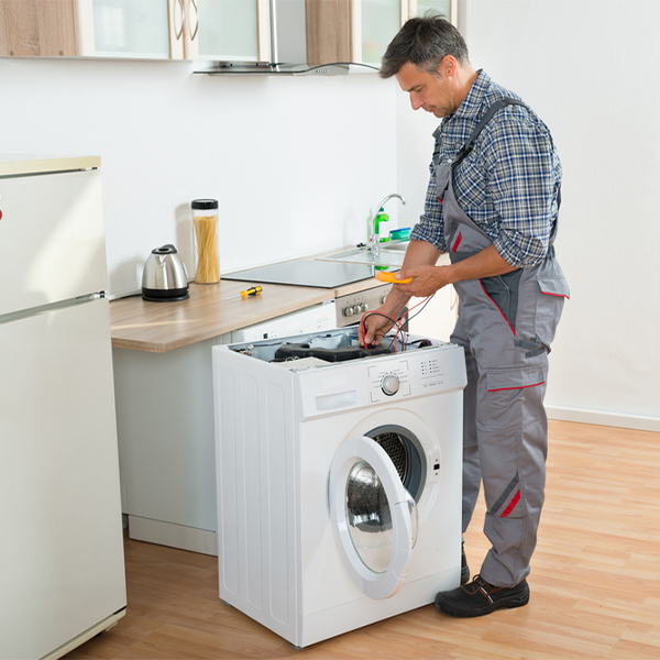 can you walk me through the steps of troubleshooting my washer issue in Bruno WV